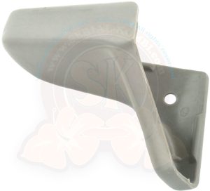 Protection de patte en équerre de haut de porte coulissante droite, gris 8/1967- 7/1979