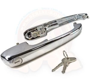 Türgriff Set außen, mit 2 Schlüsseln, 8/1968-7/1979