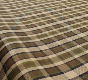 Westfalia seat cloth material, brown/beige color, backed fabric, 150cm large, sold per meter