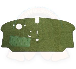 Alfombrilla para cabina delantera, moqueta verde, Westfalia 8/1973-7/1979