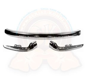 Stoßstange vorne, komplett mit Trittstufen, verchromt, 8/1967-7/1972