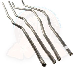 Water pipe for radiator flow and return, stainless steel, Diesel and Petrol 5/1979-12/1984