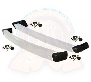 Kit mostrine per paraurti anteriore e posteriore sinistro e destro (kit di 4) + kit fissaggio 5/1979-7/1992