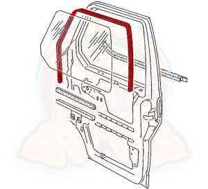 Fensterführung vorne rechts, T4 9/1990-6/2003