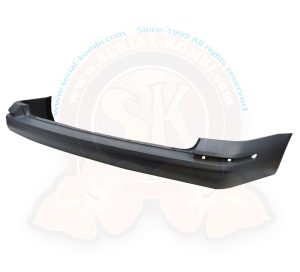 Rear bumper, T6 9/2015- with tailgate, smooth primered, with TÜV certification