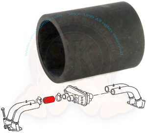 Schlauch zw. Saugrohr und Saugverteiler, 39x5x57mm, 1800ccm-2000ccm Einspritzmotor 1/1974-7/1979