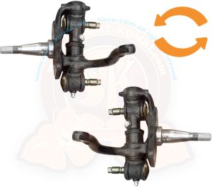 Fusées d'origine reconditionnées avec pivots de suspensions 8/1963-7/1967 Reconditionnement de vos fusées à nous envoyer