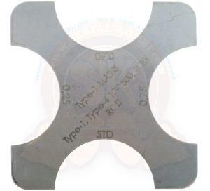 Instrumento inox para medir las cotas del piñon del cigûeñal, 1 en 3 1200cc-1600cc, y cotas de bielas 1700cc-1800cc y 1900cc-2100cc