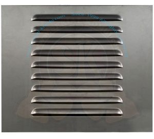 Tôle de réparation d'ouïe d'aération moteur 9 ouïes extérieures 3/1955-7/1963