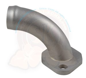 Wasserrohr am Zylinderkopf, rechts, Edelstahl, 1900ccm-2100ccm, 8/1982-7/1992