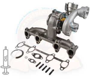 Turbo / Abgaskrümmer mit Dichtungen, T5 4/2003-11/2009 1900ccm TDI, AXB