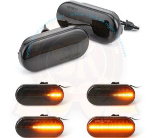 LED side indicators, with dynamic flowing light, tinted, left and righ, complete with base, T5 4/2003-11/2009 (->7H-8-090 000)