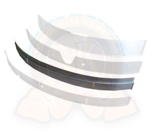 Frontblech außen mit Stoßkante, 17cm hoch, 8/1958-7/1967