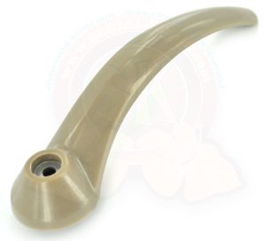 Türöffner innen, Kunststoff beige, links oder rechts, mit Schraubenloch, 12/1963-9/1965