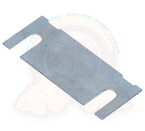 Plaque compensatrice sur bras de bas de porte coulissante 8/1967-7/1979