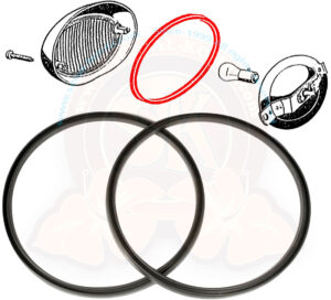 Dichtung für Blinkerglas, 8/1963-7/1967 (paarweise)