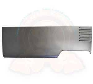 Panneau latéral gauche complet 8/1962-7/1963 9 ouïes extérieures et rebord d'aile