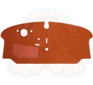 Alfombrilla para cabina delantera, moqueta naranja, Westfalia 8/1973-7/1979