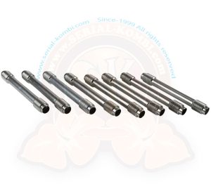 Tubi aste motore / cannette zincate 210mm 1600cc 8/1967-7/1979 set di 8