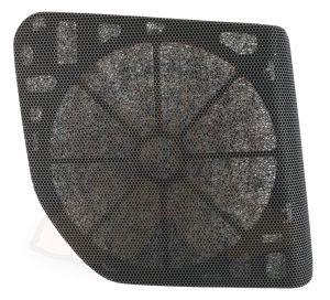 Grille de haut-parleur droite sur tableau de bord capitonné, Mistral Gris 6EK, T4 7/1994-4/1998