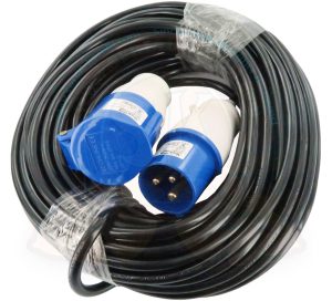 Alargador 230V-16A, 25 metros, 3X1.5mm², para conectarse a los enchufes CEE17 estándar de los campings