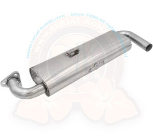 Endschalldämpfer "Single Quiet", Edelstahl, 1600ccm