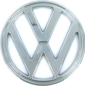 Front VW badge, chrome plastic, 8/1972-7/1979 (as original)