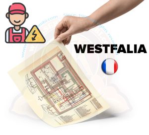 Wiring diagram for Westfalia, in French