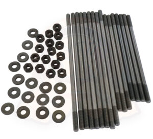 Goujons de culasses sur carter moteur, ø 8mm, 1500cc-1600cc double admission, Kit de 16 avec écrous et rondelles