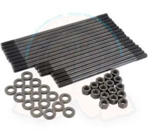 Prigionieri testata motore, chromoly Ø 10mm, 1600cc doppia aspirazione, kit di 16 con dadi e rondelle