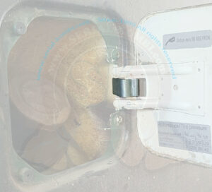 Feder für Tankklappe, 8/1967-7/1971