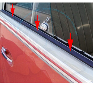 Dichtung zw. Tür und Fensterrahmen, 1950-7/1967 (paarweise)