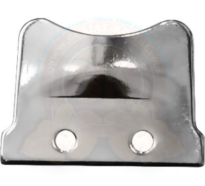 Vent window latch plate, chrome plated, left or right 3/1955-7/1967 per unit