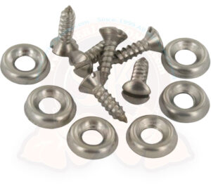 Vis et rondelles cuvettes inox pour fixation des panneaux devant les pieds 8/1967-7/1979 (l’ensemble de 6)