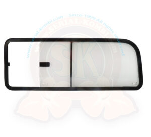 Vitre coulissante latérale arrière gauche avec joint 8/1967-7/1979