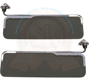 Alette parasole, colore grigio, Deluxe 3/1955-7/1958 la coppia, montabili su tutti i modelli di tutti gli anni