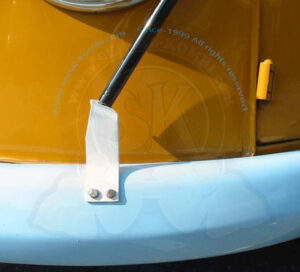 Halter an Stoßstange vorne für Westfalia Markise, inkl. Befestigungsmaterial, Laderaumtür links 1950-1967