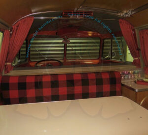 Tendine di lino color rosso, kit di 16 pezzi, Westfalia 1950-7/1967