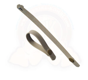 Cinchas Grises/Beiges para sujetar las cortinas con tornillos y presiones, Westfalia 5/1979-7/1992 , el par