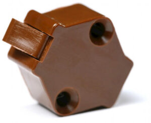 Cerradura interior marrón de puerta de mueble o cajón Westfalia 8/1970-7/1979