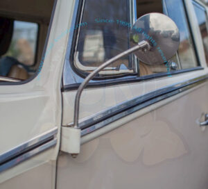 Baguettes tour de caisse Deluxe aluminium le kit complet avec arrêts et vis inox 8/1963-7/1967, sans jonc plastique