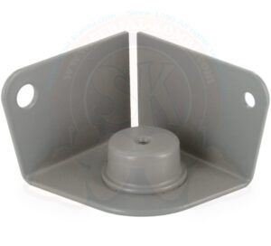 Halter für Tischbein unten, grau, Westfalia, 5/1979-7/1992