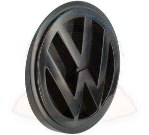 Emblema VW trasero negro Ø 100mm, T4 9/1990-6/2003