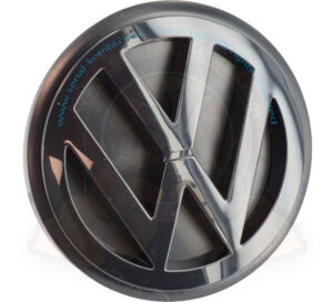 Emblema VW trasero negro brillante Ø 100mm T4 9/1990-6/2003