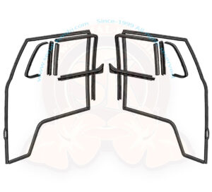 Seal kit for both front doors with seal for fixed quarter light, 8/1967-7/1979 without chromed outer shaft seal