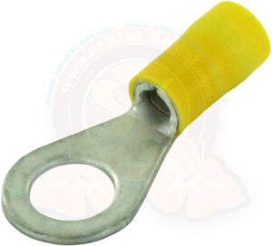 Ringkabelschuh, isoliert, gelb, Ø 8mm, für 4-6mm²