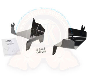 Chapas de protección para tubos protectores motor en acero con pintura termolacada negra 1900cc-2100cc 8/1983-7/1992 (el par)