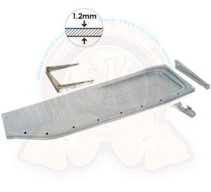 Semi pianale, spessore 1.2mm, Maggiolino (berlina) 8/1970-7/1972 - Sinistro