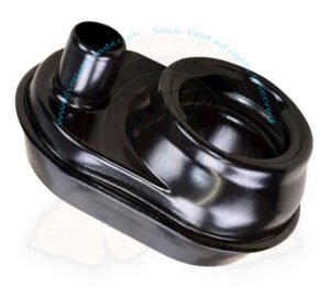 Oil filler neck without breather pipe, black, 1600cc, 8/1967-7/1979