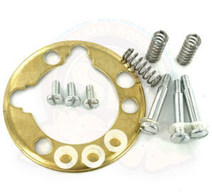 Anello di contatto del clacson sul volante, con viti, molle e rondelle, Maggiolino 8/1959-7/1971, Karmann Ghia 1/1960-7/1971, Tipo 3 4/1961-7/1971